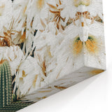 Farmhouse Wall Art – Rustic Cactus Flower Print for Country Style Decor
