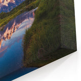 Grand Teton Photography Art – Mountain Reflection in Serene Evening Waters