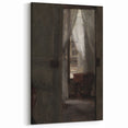 Shadowy Dark Academia Wall Art - Vintage Doorway and Window Scene