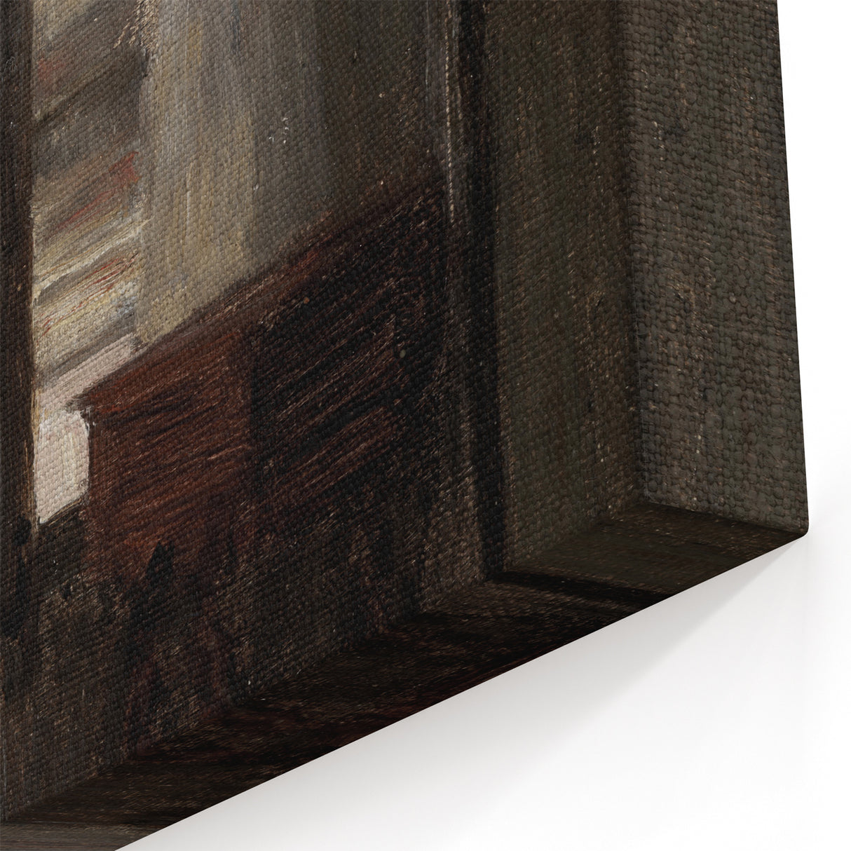 Shadowy Dark Academia Wall Art - Vintage Doorway and Window Scene