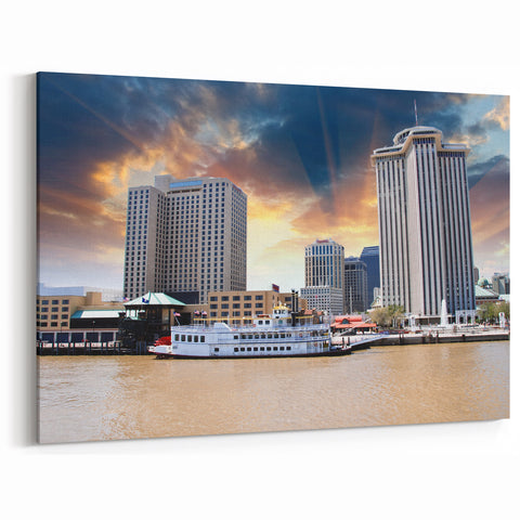 New Orleans Skyline Art – Vibrant Louisiana Scenery Prints on Canvas