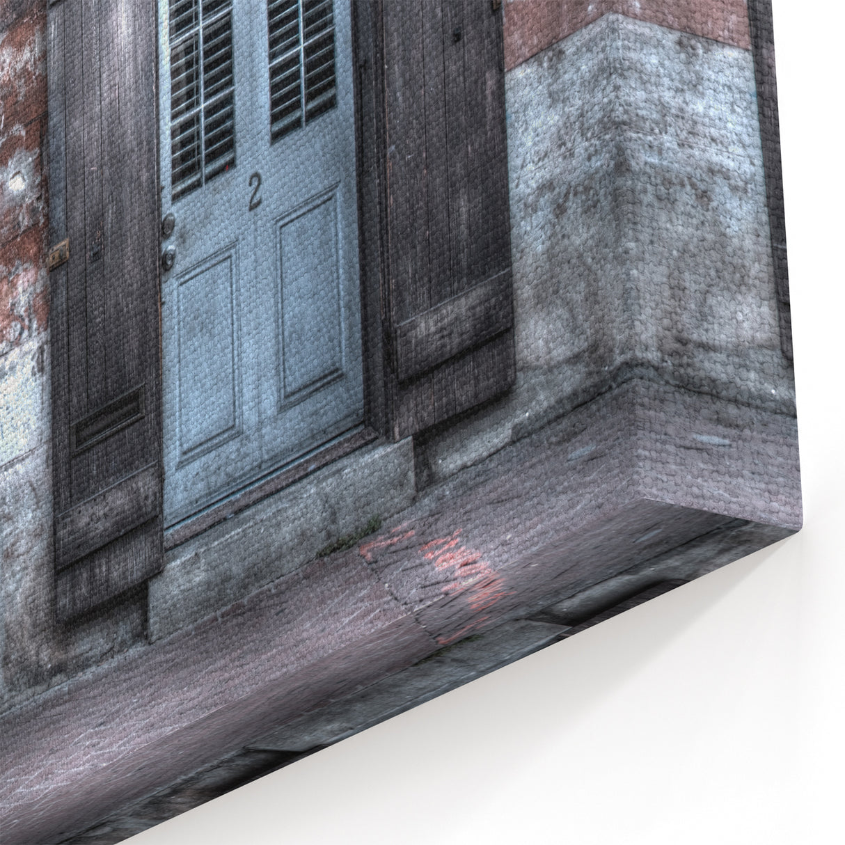 Historic New Orleans Architecture Wall Art – Rustic Louisiana Canvas Print