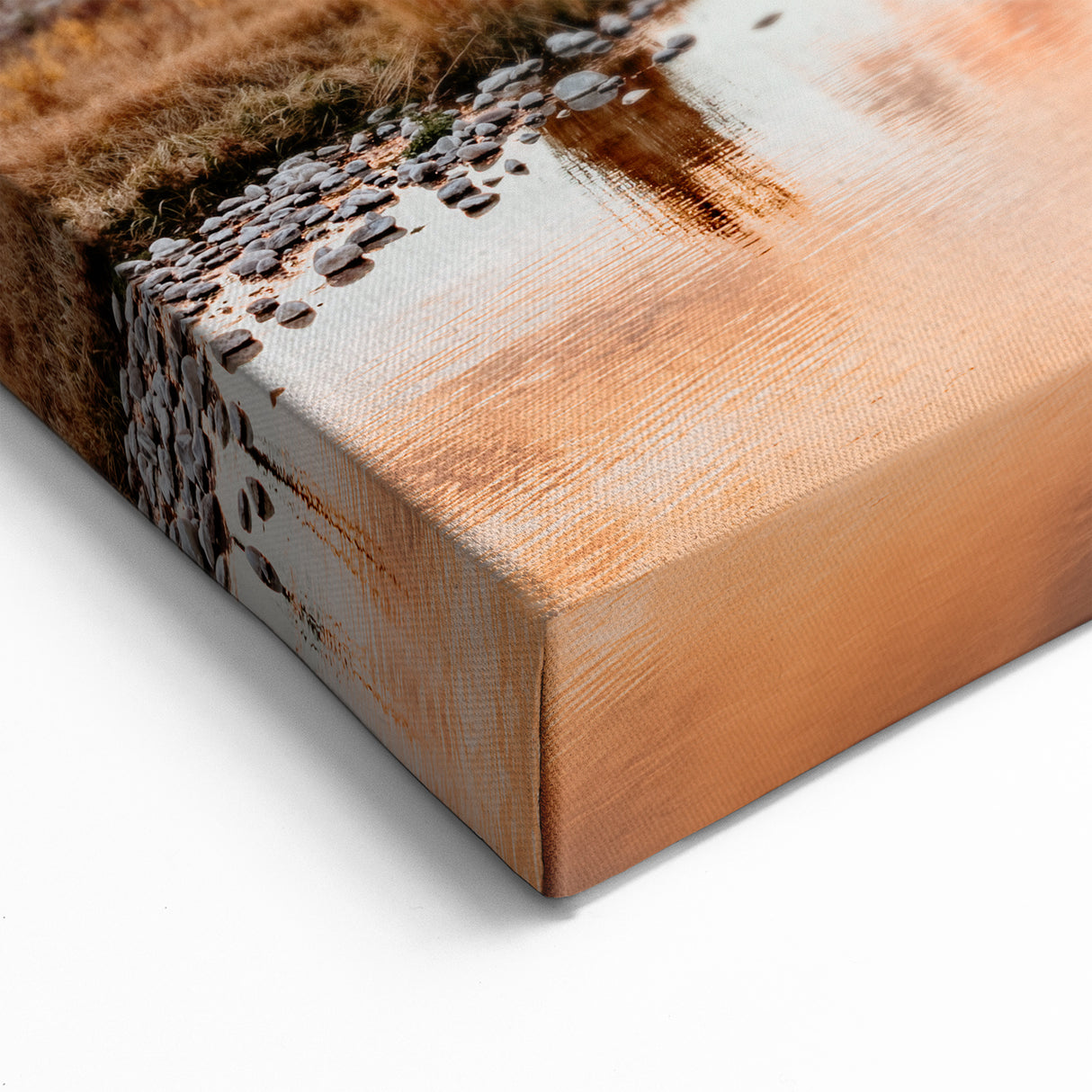 Grand Teton Wall Art – Pastel Sunset with Mountain and Water Reflections