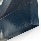 Grand Teton Scenic Print – Misty Mountains and Tranquil Lake Reflections