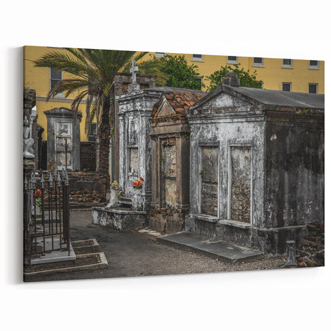 French Quarter Art – Historic New Orleans Cemetery Wall Print