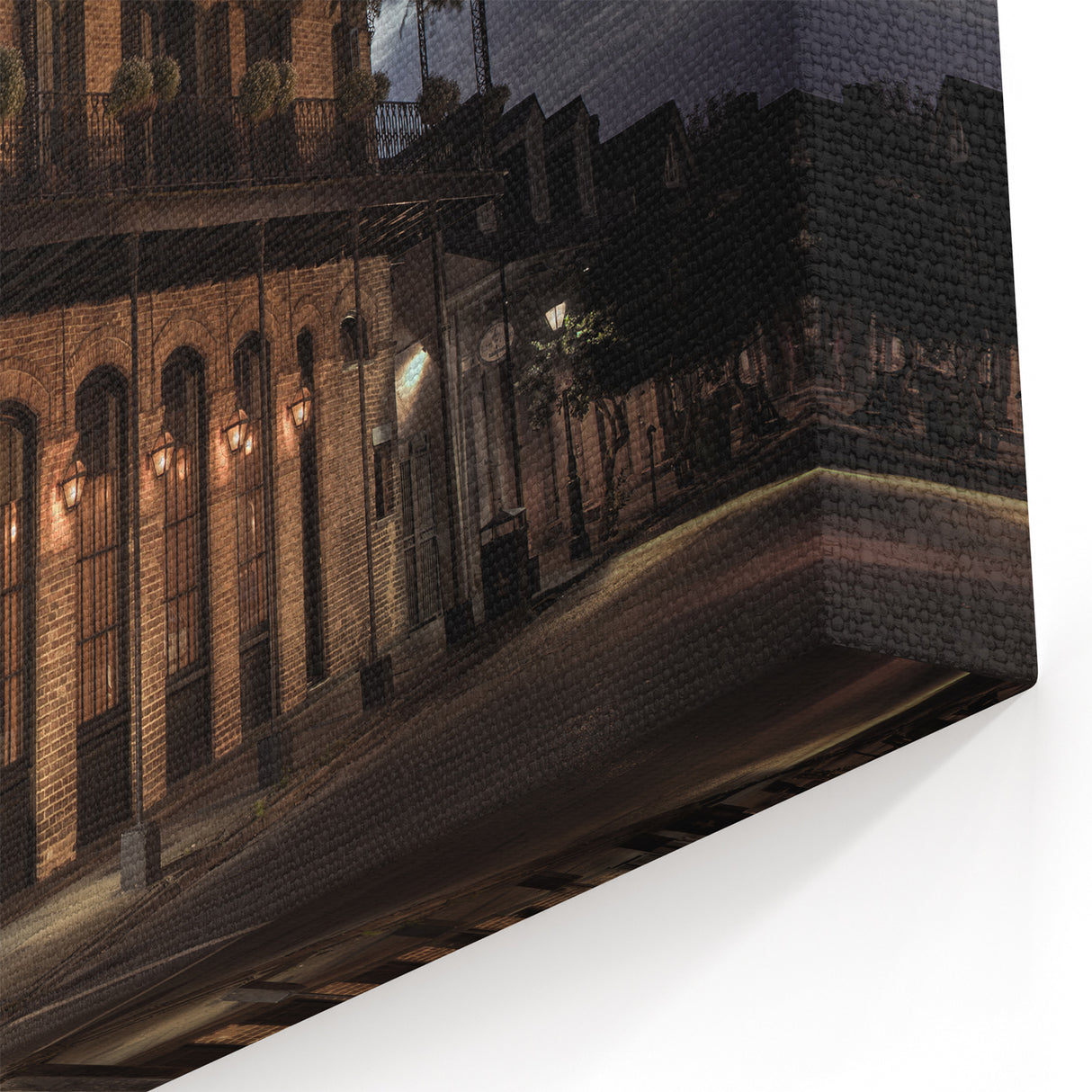 French Quarter Art – Historic New Orleans Architecture at Night