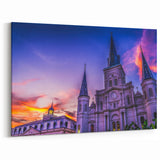 Louisiana Scenery Prints – St. Louis Cathedral at Sunset in New Orleans