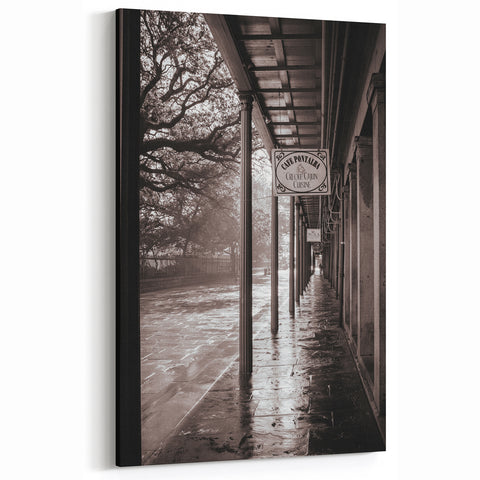 French Quarter Art – Serene Morning Walkway in Historic New Orleans