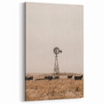 Farmhouse Wall Art - Windmill and Cattle Rustic Country Style Decor