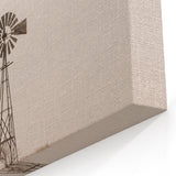 Farmhouse Wall Art - Windmill and Cattle Rustic Country Style Decor