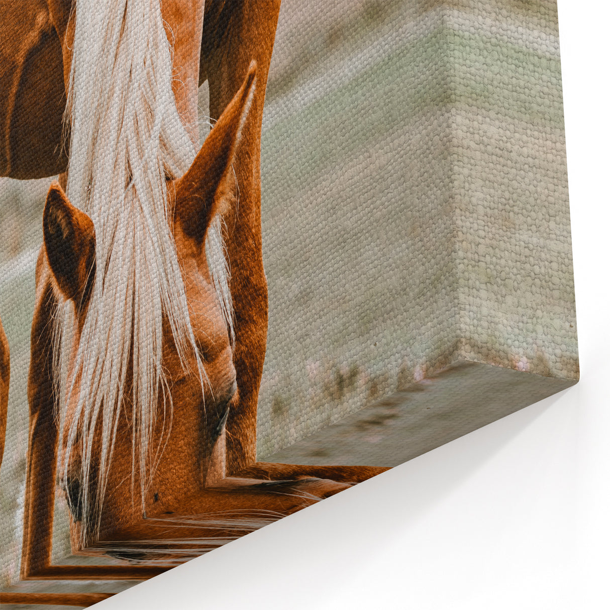 Farmhouse Wall Art - Grazing Horse Rustic Country Style Decor Print