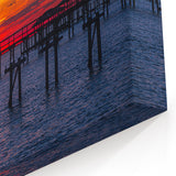 Louisiana Sunset Art – Scenic Pier and Vibrant Colors over the Water