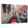 Venice Framed Art - Gondolas in Vibrant Canal