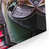 Venice Framed Art - Gondolas in Vibrant Canal