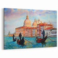 Venice Painting - Gondolas on the Grand Canal with Venetian Architecture