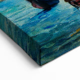 Venice Painting - Gondolas on the Grand Canal with Venetian Architecture