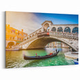 Venice Artwork - Gondola Passing Under the Rialto Bridge