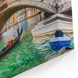 Venice Artwork - Gondola Passing Under the Rialto Bridge