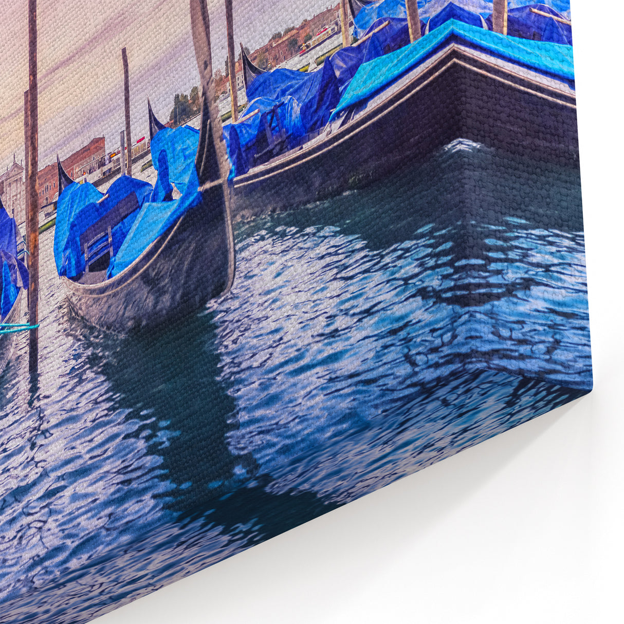 Venice Canvas Print - Gondolas at Dawn on the Lagoon