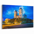 Louisiana Cultural Art – Historic Church at Twilight with Vibrant Sky