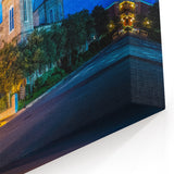Louisiana Cultural Art – Historic Church at Twilight with Vibrant Sky