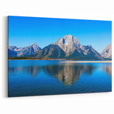 Yellowstone Scenic Art – Mountain Reflection Lake Photography Canvas