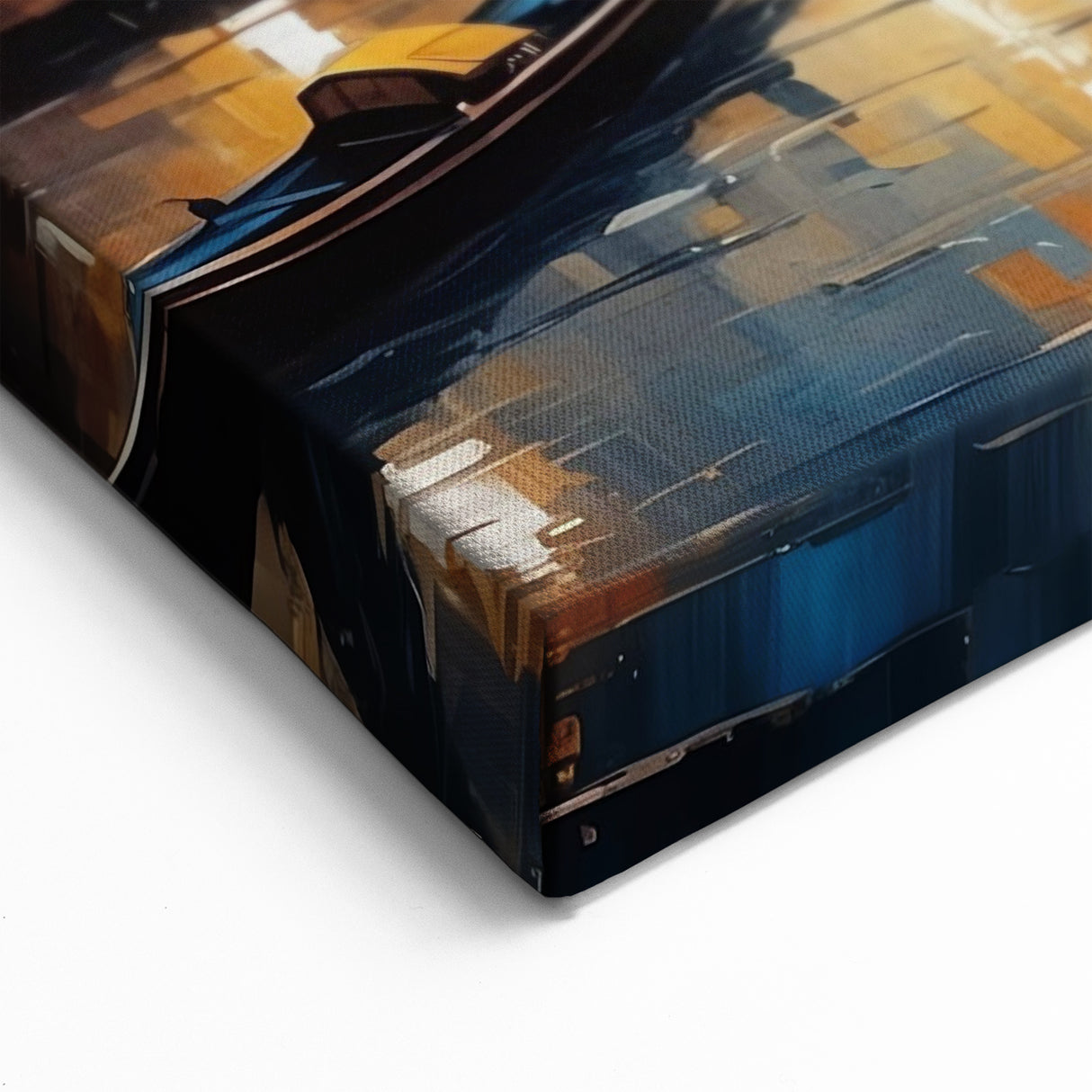 Venice Canvas Print - Vibrant Night Gondola Scene in Venice