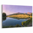 Yellowstone Framed Art – Serene Mountain Reflection Landscape Print