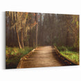 Louisiana Swamp Paintings - Serene Bayou Boardwalk in Morning Light