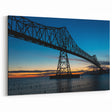 Mississippi River Art - Sunset Bridge Over the Mississippi River