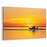 Louisiana Coastal and Marshland Photography - Sunset Fishing Adventure