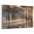 Louisiana Scenic Photography - Misty Cypress Trees in Early Morning Light