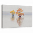 Louisiana Scenic Photography - Calm Autumn Cypress Trees in Reflective Lake