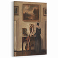 Dark Academia Wall Art - Vintage Gothic Print of Music Room Interior