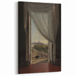 Dark Academia Wall Art - Shadowy Balcony View with Vintage Charm