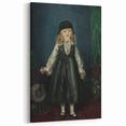 Dark Academia Wall Art - Vintage Gothic Portrait of a Child in Black Dress