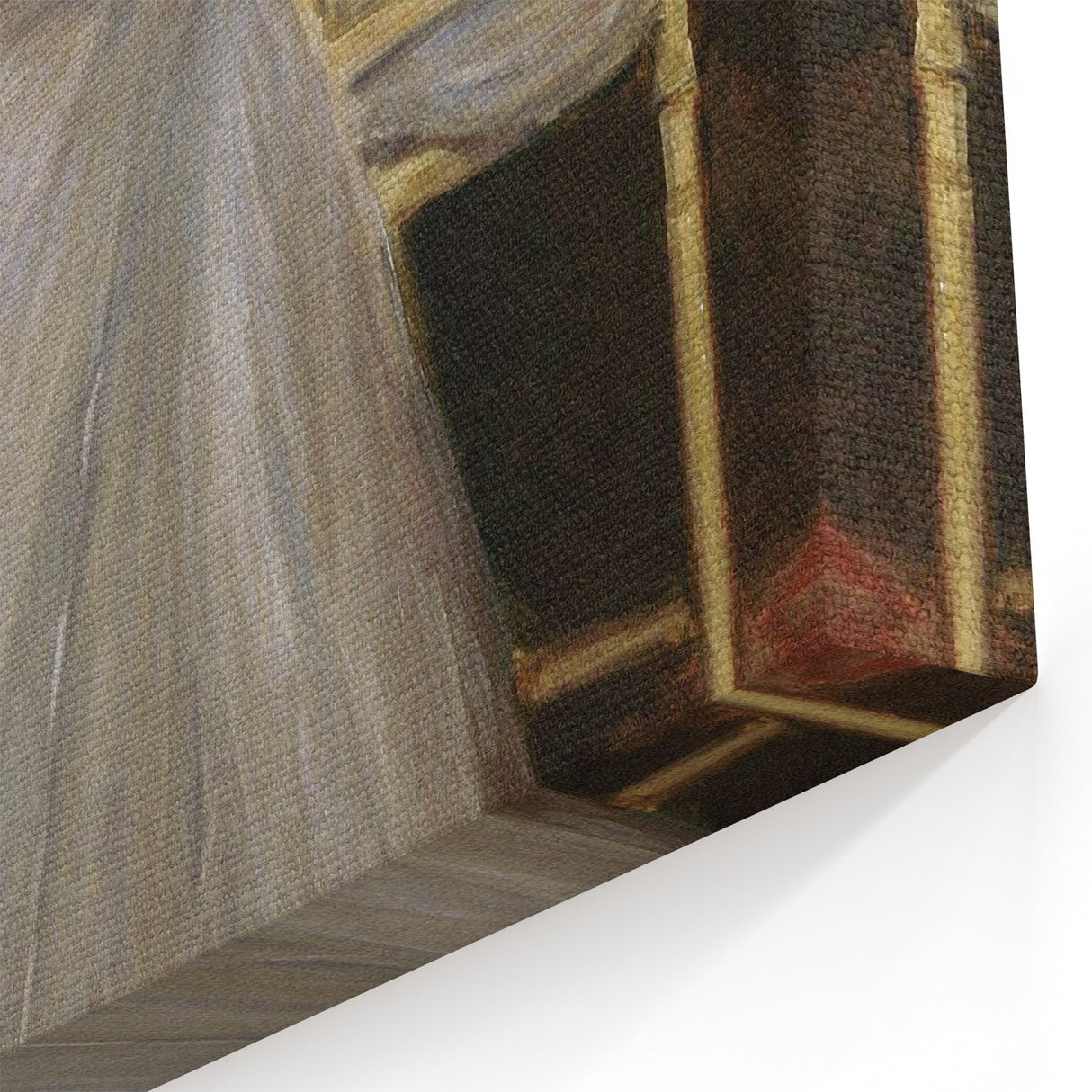 Dark Academia Wall Art - Elegant Vintage Portrait of Woman Reading