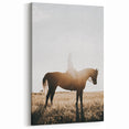Farmhouse Wall Art - Rider on Horse at Sunset Rustic Country Style Decor