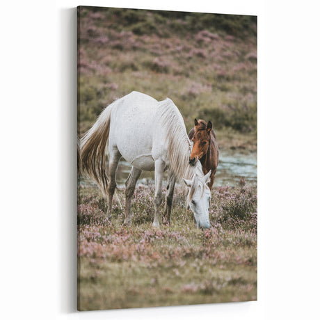 Rustic Country Horses - Farmhouse Style Wall Art for Country Living Decor