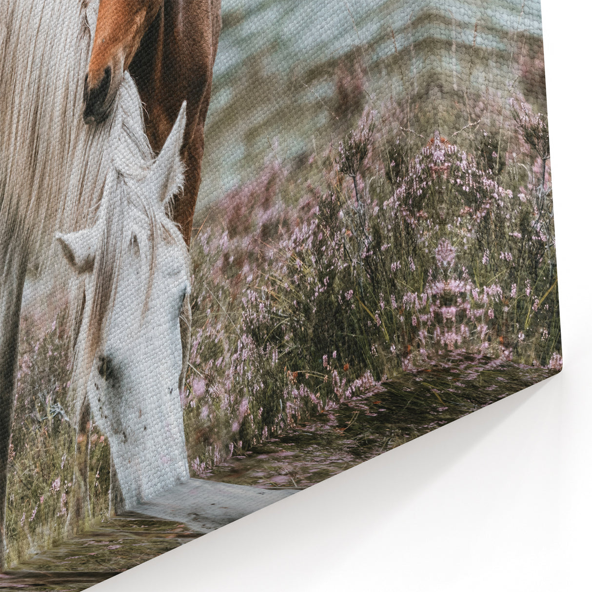 Rustic Country Horses - Farmhouse Style Wall Art for Country Living Decor