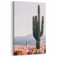 Tall Desert Cactus - Rustic Farmhouse Wall Art for Country Living Homes
