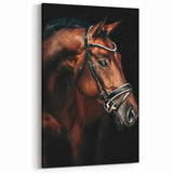 Elegant Horse Portrait - Rustic Farmhouse Wall Art for Country Decor