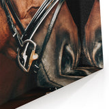Elegant Horse Portrait - Rustic Farmhouse Wall Art for Country Decor