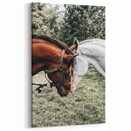 Farmhouse Wall Art with Horses – Rustic Farmhouse Decor, Country Style