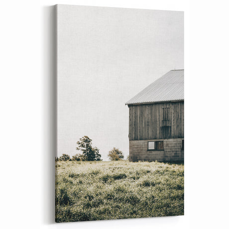 Farmhouse Wall Art - Rustic Country Barn Scene for Farmhouse Decor