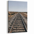 Farmhouse Wall Art - Rustic Railroad Track Scene for Country Decor