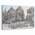 Latvia Canvas Prints - Snowy Baltic Forest in Winter Wonderland