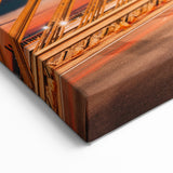 Riga Cityscape Art - Night View of Iconic Cable Bridge in Latvia