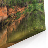 Latvian Landscape Art - Sandstone Cliffs River Scenery Baltic Wall Decor