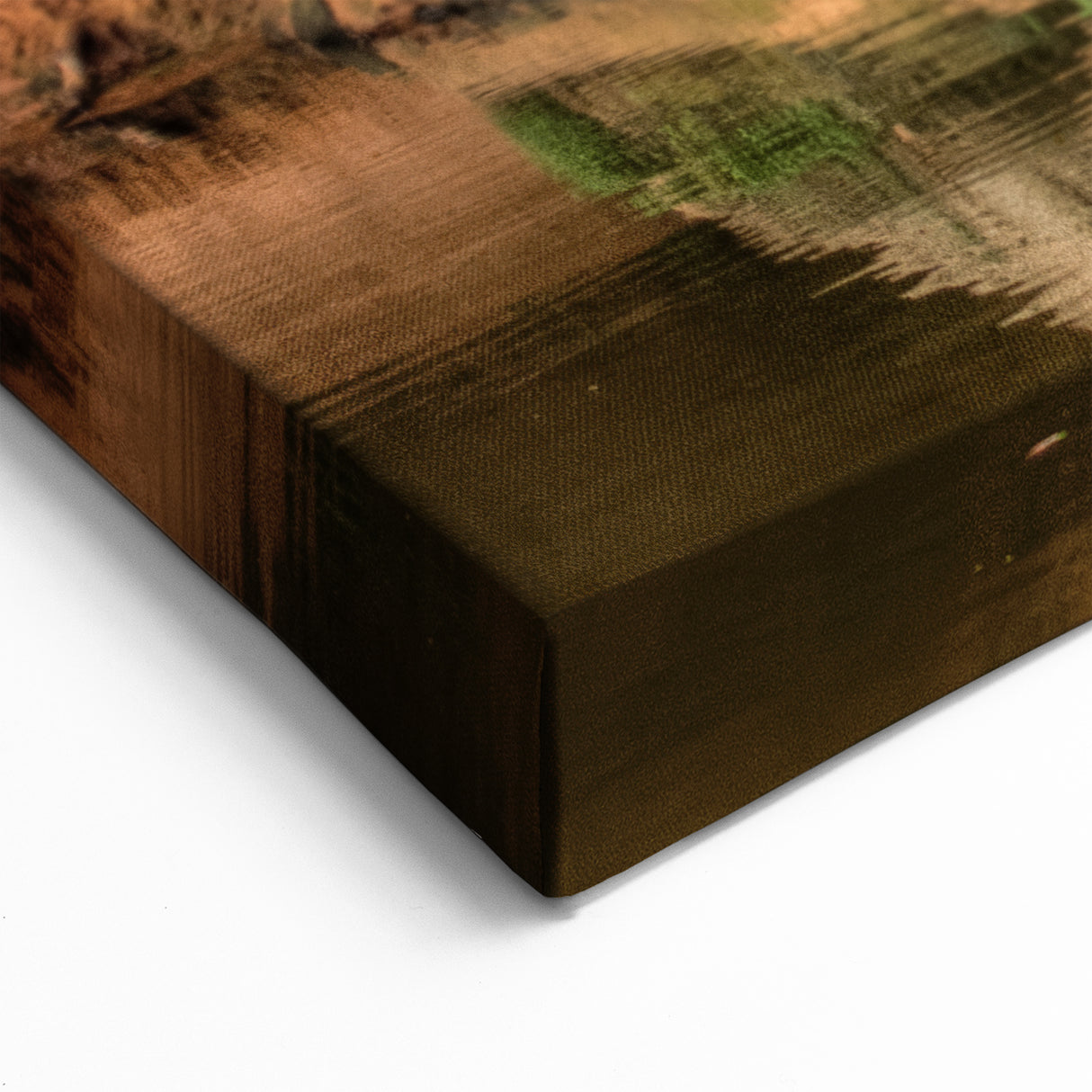 Latvian Landscape Art - Sandstone Cliffs River Scenery Baltic Wall Decor